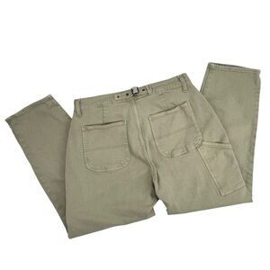 Old Navy Sky-Hi Straight Extra High Rise Curvy Carpenter Pants Sage Green | 14